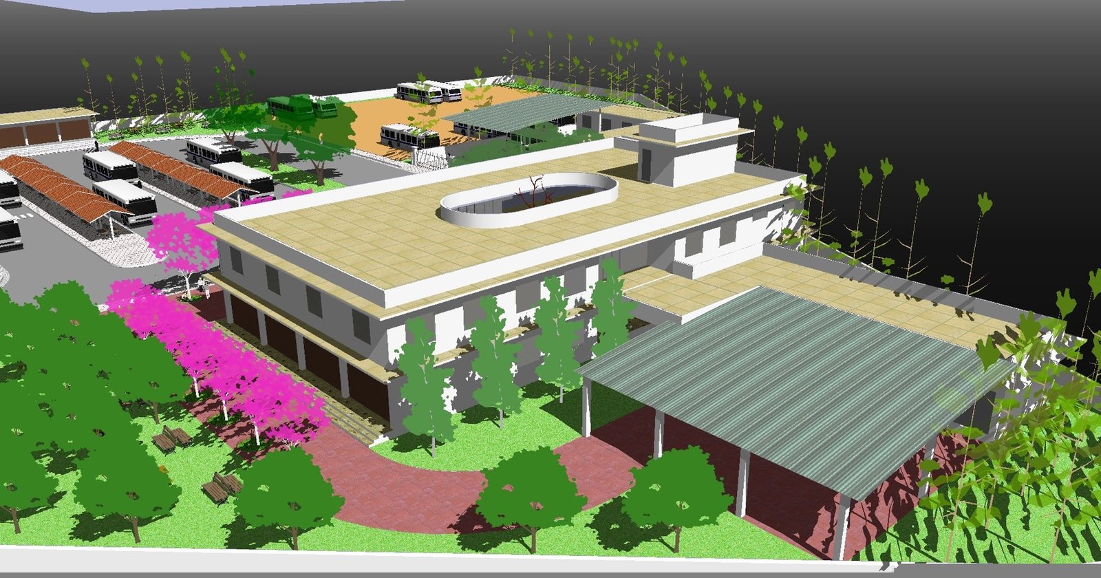 Architectural design drawing